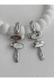 Special Series Dangle Oval Design Silver Earrings