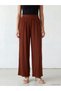 Vizyon New Season Elastic Waist Wide Leg Women's Trousers - 2