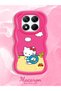Redmi Note 14 Pro 4g Compatible Case with Camera Protector Red Silicone Couple Phone Case Kitty Pattern - 2