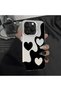 حافظة هاتف متوافقة مع هاتف iPhone 12 Pro Max مصنوعة من السيليكون بحافة صلبة وخلفية صلبة على شكل قلب - 8