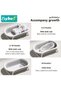 5 PCS Baby Bath Tub Foldable Bathtub With Baby Bath Chair + Shower Cap *1 + Washing Hair Shower Shampoo Cup *1 + Shampoo Brush *1 - 5