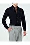 Slim Fit Safari Button-Down Collar Seersucker Fabric Men's Shirt Black T20131-01