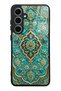 Samsung S24 Fe Turquoise Ottoman Jewel Design Glossy Phone Case