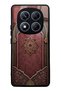Xiaomi Redmi Note 14 Pro 5g Burgundy Glossy Phone Case with Ottoman Emblem Design