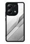 Xiaomi Redmi Note 13 4g Silver Titanium Edge Design Glossy Phone Case