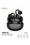 NOVA TECH OWS-04 Wireless Open-Ear Ear Clip Earbuds Bluetooth 5.4 with Charging Case, Clear HD Calls, Touch Control, Comfortable Secure Fit, Black