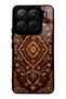 Xiaomi 15Pro Burgundy Ottoman Gold Design Glossy Phone Case