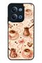 Xiaomi Redmi 15C Glossy Phone Case with Blush Coffee Bow Design