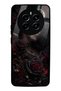 Realme 12 Glossy Phone Case with Crimson Moon Rose Design