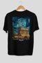 Athens Greece 2 Black Oversize Country City Back Printed Unisex T-Shirt 100% Cotton Premium