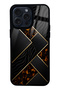 iPhone 14 Pro Max Black Mosaic Design Glossy Phone Case