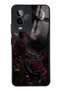 Gm 24 Pro Glossy Phone Case with Crimson Moon Rose Design