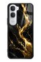 Vivo Y31 Glossy Phone Case with Obsidian Gold Flow Design