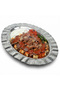 30 cm Wavy Edged Oval Chrome Steel Alexander and Serving Plate – Authentic Embossed - 7