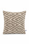 Premium Mosaic Curly Woven Mink-Beige Throw Pillow Cover (43X43 cm) - 2