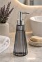 Prism Glass Liquid Soap Dispenser 450 ml Decorative Bathroom and Kitchen Soap Dispenser with Chrome Head