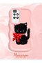 Redmi 10 2022 Compatible Case Camera Protector Pink Silicone Couple Phone Case Cat Pattern - 2