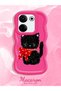 Tecno Camon 20 Compatible Case Camera Protector Red Silicone Couple Phone Case Cat Pattern - 2