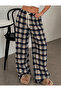 Plaid Patterned Baggy Loose Fit Unisex Sweatpants