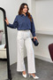 Women's Striped Oversize Shirt Long Sleeve Buttoned Loose Basic Casual Office Shirt - 5