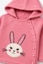 Girl's Hooded Knitwear Cardigan Trousers Set 23114 - 5
