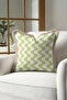 Retro Wave Pattern Fringed Pillowcase - Geometric Bohemian Nordic Mink Tassel Throw Pillow Cover - 4