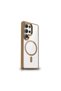 Galaxy S25 Ultra Case Magsafe Transparent Back Face Camera Raised Silicone Brsa - 2