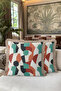 Abstract Geometric Artistic Fringed Pillowcase - Mid Century Tile Mink Tassel Throw Pillow Cover - 5