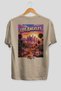 Los Angeles Beige Oversize Country City Back Printed Unisex T-Shirt 100% Cotton Premium