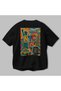 Nyc Usa Black Oversize Country City Back Printed Unisex T-Shirt 100% Cotton Premium - 3
