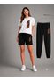T-Shirt, Sweatpants, Shorts 3-Piece Combination, Thin Summer Sweat-Absorbing, Leopard Heart Printed, Women's / Girls' Model