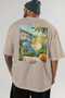 Amalfi Italy 5 Beige Oversize Country City Back Printed Unisex T-Shirt 100% Cotton Premium - 5