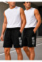 Move from Daily 2-Pack Men's Printed Economic Shorts with Side Pockets, Lace-Up Elastic Waist, Comfortable Fit, Casual Shorts/Bermuda