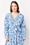 Jeans Women Abstract Print Maxi Dress, Multicolor - 4