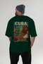 Cuba Green Oversize Country City Back Printed Unisex T-Shirt 100% Cotton Premium - 5