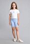 Bıker Combed Cotton Light Blue Tights for Girls I1518A826Hs