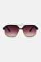 Men SPLF11M 0302 Square Sunglasses, Black