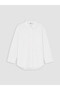 Peak New Season White Oversize Poplin Women's Shirt - 5