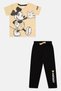 Toddlers Boy Mickey And Friends 2 Pieces Graphic Print Top And Pants Sleepwear Set, Multicolor - 3