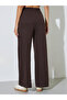 Brown Seam Detail Wide Leg Joggers - 4