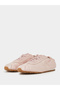 Pink Plain Satin Fitted Cuff Sneakers - 2