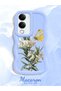 Vivo Y29S Compatible Case Camera Protector Blue Silicone Couple Phone Case Butterfly Pattern - 2
