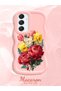 Samsung Galaxy A16 Compatible Case Camera Protector Pink Silicone Couple Phone Case Floral Pattern - 2