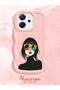 Oppo Reno 14F Compatible Case Camera Protector Pink Silicone Couple Phone Case Girl Pattern - 2