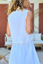 White Sleeveless Gathered Cotton Crop Fit Woven Blouse 50 45 - 3