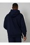 Men's Striped Hooded Sweatshirt with Pockets - 3