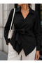 Women's Double Layered Long Sleeve Shirt with Detailing - 2