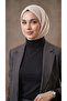Women's Black Hijab Turtleneck - Turtleneck Long Sleeve Badi - Half Turtleneck