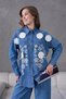 Women's Embroidered Summer Denim Shirt and Pants Top and Bottom Set - 4