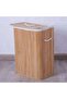 Gervase Foldable Bamboo Laundry Hamper 42X32X60CM-Natural - 3